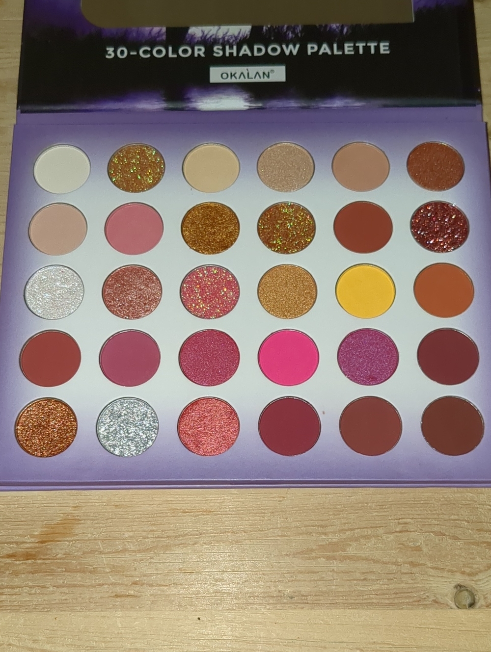 Ulta Beauty 30-Color Eyeshadow Palette — Pink, Gold, Brown & Yellow Tones